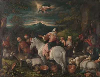 Abraham Leaves Haran by Франческо Бассано Младший, 1560 - 1592 — digital art print download