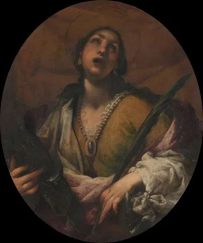 Saint Catherine by Francesco Montelatici, 1617 - 1661 — digital art print download