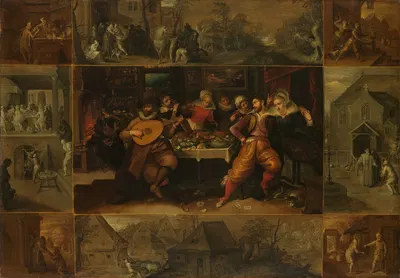 The Parable of the Prodigal Son by Франс Франкен Младший — digital art print download