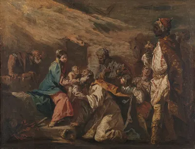 Adoration of the Magi by Gaspare Diziani, 1705 - 1760 — digital art print download