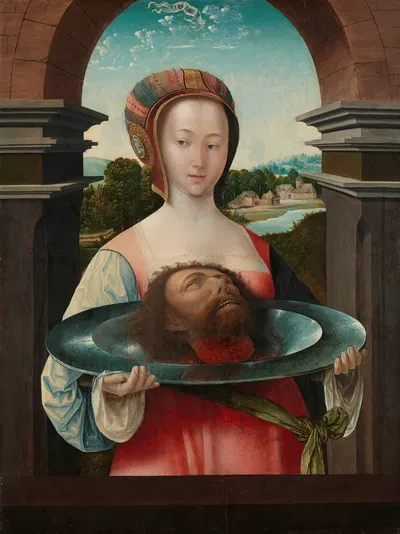 Salome with the Head of John the Baptist by Якоб Корнелис ван Оостсанен, 1524 — digital art print download