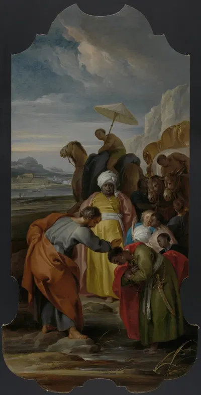 Saint Philip Baptizes the Eunuch by Jacob de Wit, 1748 — digital art print download