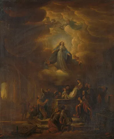 Assumption of the Virgin by Якоб Виллемсз. де Вет, 1640 - 1672 — digital art print download