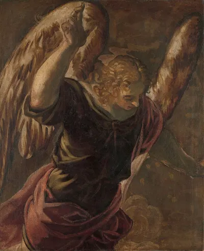 Angel from the Annunciation to the Virgin by Якопо Тинторетто, 1560 - 1585 — digital art print download