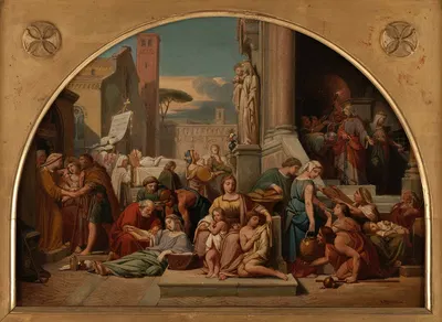 Les sept œuvres de miséricorde by Жан-Луи Безар, 1844-1848 — digital art print download