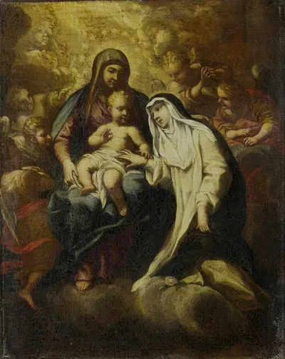 The Mystic Marriage of St Rose of Lima by Lazzaro Baldi, 1666 - 1670 — digital art print download