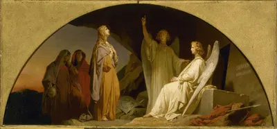 Sainte Madeleine au sépulcre by Леон Когнье, 1842 — digital art print download