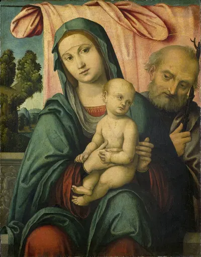 The Holy Family by Lorenzo Costa, 1490 - 1510 — digital art print download