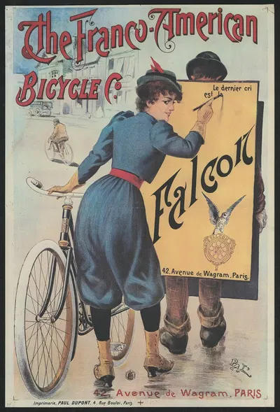 The Franco-American Bicycle C°; Le dernier crie est Falcon by Имп. Поль Дюпон — digital art print download