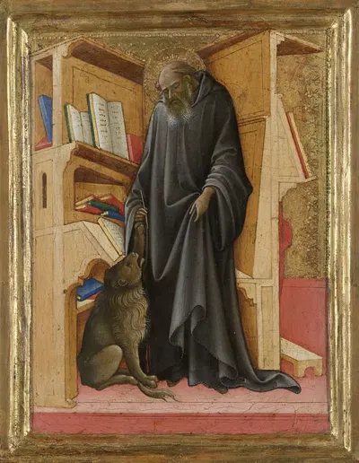 Saint Jerome in his Study by Lorenzo Monaco, c. 1420 — digital art print download