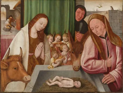 Nativity by Манера Иеронима Босха — digital art print download