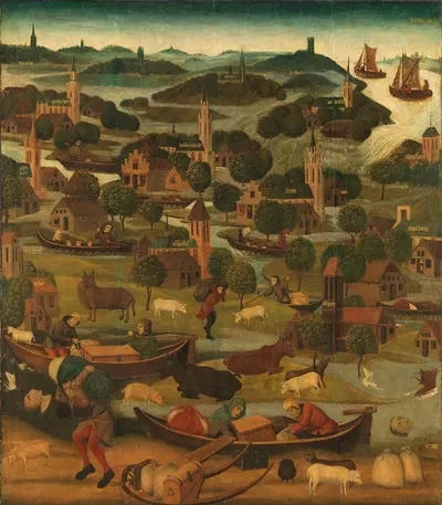 The Saint Elizabeth’s Day Flood by Master of the St Elizabeth Panels — digital art print download
