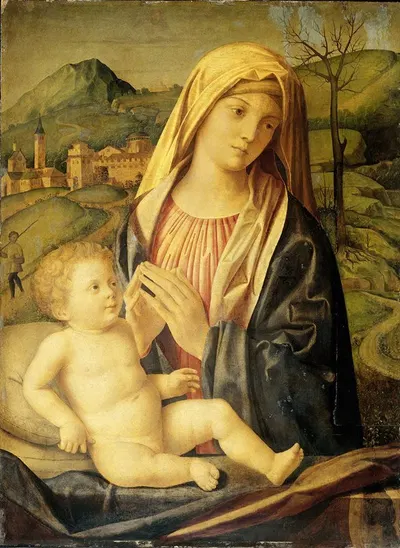 Virgin and Child by Nicolò Rondinelli, 1475 - 1525 — digital art print download