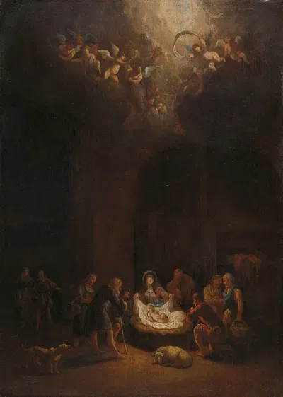 The Adoration of the Shepherds by Питер Бут, c. 1680 — digital art print download