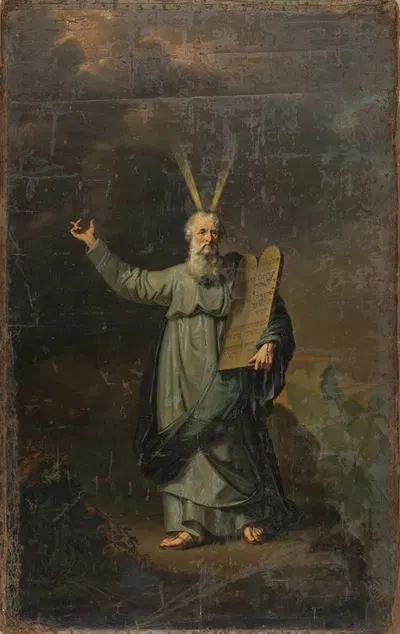 Moses with the Tables of the Law by Pieter Gaal, 1803 — digital art print download