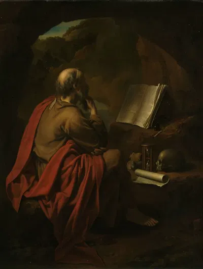 St Jerome by Pieter Van Der Werff, 1710 — digital art print download