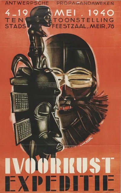 Ivoorkust Expeditie by Jean Van Noten, 1940 — digital art print download