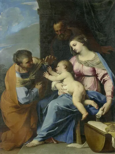 The Holy Family by Raffaello Vanni, 1640 - 1660 — digital art print download