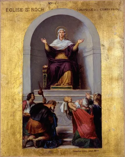 La Vierge consolatrice by Себастьен Мельхиор Корню, 1870 — digital art print download