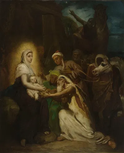 L'Adoration des Mages by Théodore Chassériau, 1856 — digital art print download