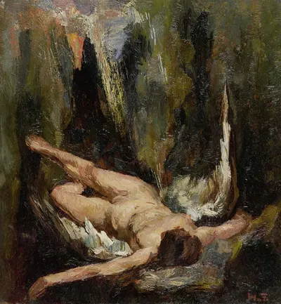 De gevallen engel by Виллем де Зварт, 1885 - 1931 — digital art print download