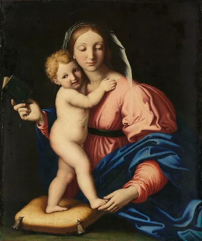 Virgin and Child by Workshop of Giovanni Battista Salvi, 1640 - 1699 — digital art print download