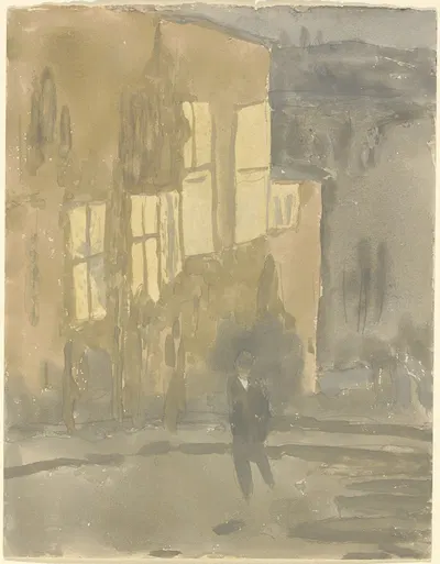 Street at Night, Meudon by Гвен Джон — digital art print download