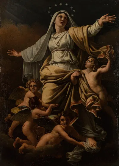 L'Assomption de la Vierge by Alexandre-Charles Guillemot, 1828 — digital art print download