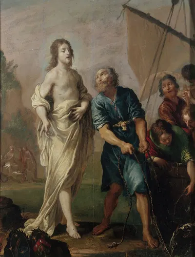 La Pêche miraculeuse ou la Vocation de saint Pierre. 'Petit may' de Notre-Dame by Claude Vignon, 1624 — digital art print…