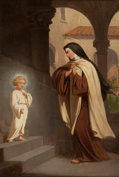 Jésus apparait à sainte Thérèse by Эмиль Верне-Леконт, 1866 — digital art print download