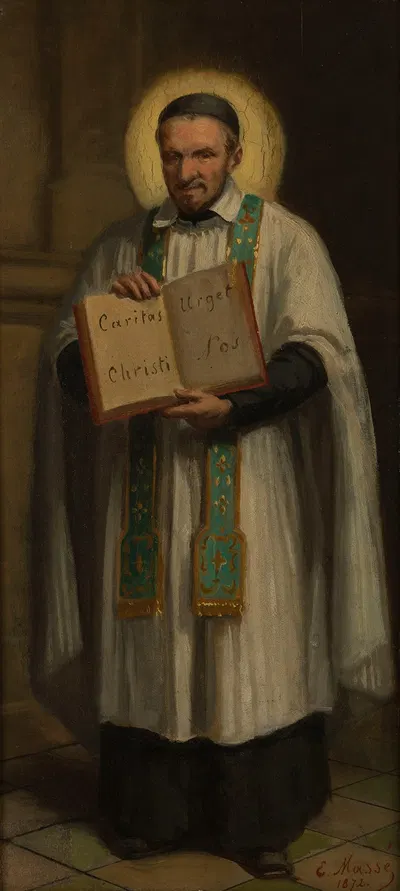 Saint Vincent de Paul by Эммануэль Огюст Массе, 1872 — digital art print download