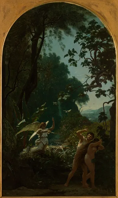 Adam et Eve chassés du paradis by Франсуа-Луи Франсэ, 1877 — digital art print download