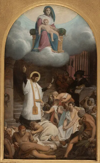Saint Vincent de Paul ramenant les galériens à la foi by Jean Lecomte du Nouÿ, 1873 — digital art print download