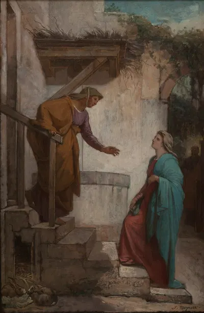 La Visitation by Jules-Joseph Meynier, 1872 — digital art print download