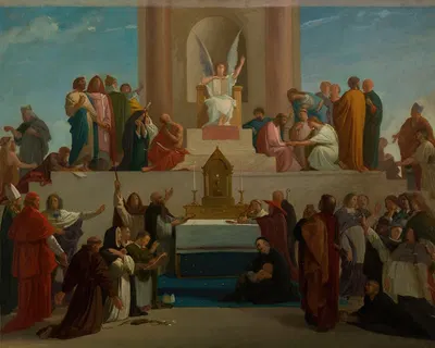 La Théologie by Louis Charles Timbal, 1870 — digital art print download