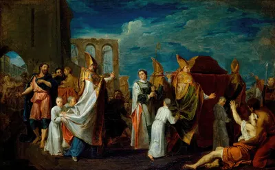 La translation des reliques de Saint Augustin by Louis Galloche, 1698-1708 — digital art print download