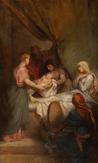 La Naissance de la Vierge by Nélie Jacquemart, 1866 — digital art print download