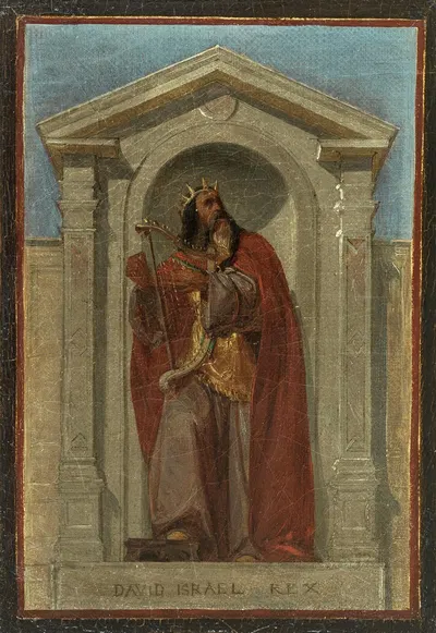 David, roi d'Israël by Nicolas Auguste Hesse, 1840 — digital art print download