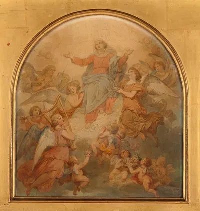 La Vierge Triomphante by Николя Луи Франсуа Госс, 1857 — digital art print download