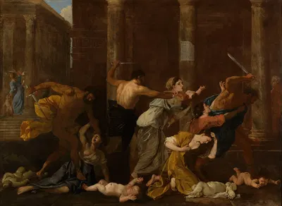 Le Massacre des Innocents by Николя Пуссен, 1626-1627 — digital art print download