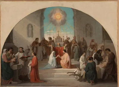 Les sept Sacrements by Поль Жорди, 1844 — digital art print download