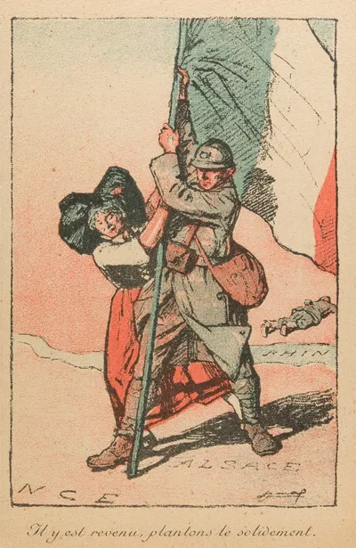 Il y est revenu, plantons le solidement – L. Jonay by Люсьен Жона, 1918 — digital art print download