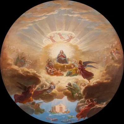 La Translation de la Sainte Maison par les anges by Pierre Claude François Delorme, 1828-1837 — digital art print download