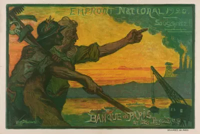 Banque nationale de Paris et des Pays-Bas by Люсьен Леви-Дюрмер, 1920 — digital art print download
