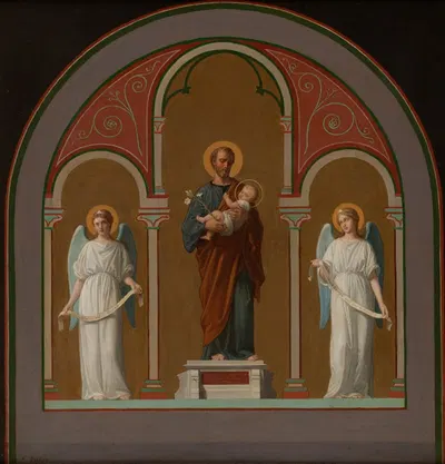 Saint Joseph by Pierre-Auguste Pichon, 1874 — digital art print download