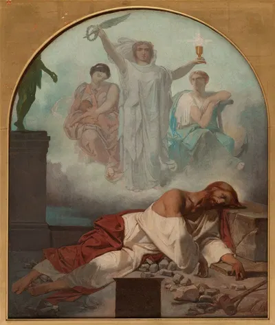 Martyre de Saint Jacques by Теодор Пьер Николя Майо, 1860 — digital art print download
