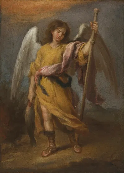 Archangel Raphael by Bartolomé Estebán Murillo — digital art print download