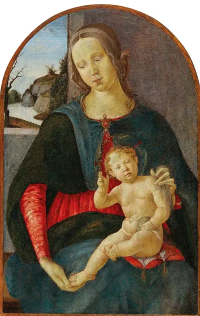 The Madonna and Child by Давиде Гирландайо — digital art print download