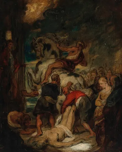 The Martyrdom of St. Hippolytus by Hans Canon — digital art print download