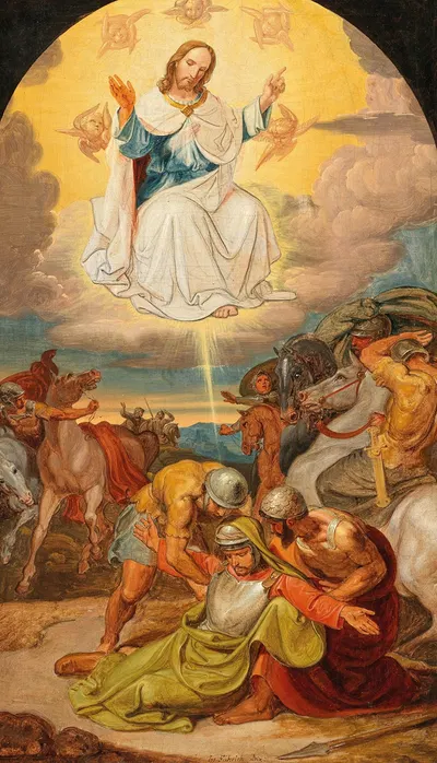 The Conversion of Paul the Apostle by Иосиф фон Фюрих — digital art print download